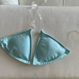 🌊LAKE SWIM Blue clear strap bikini top